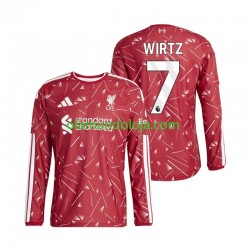 Camisola Liverpool Florian Wirtz 7 Homem Equipamento Primeiro 2026-2027 Manga Comprida